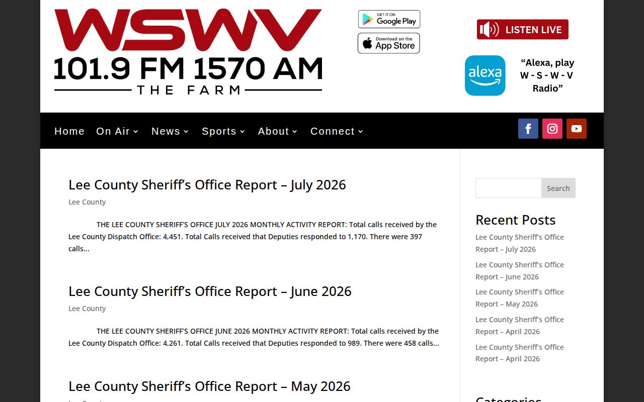 Lee County local public-safety and court news source